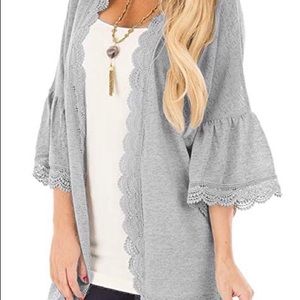 3/4 Bell Sleeve Kimono Cardigan